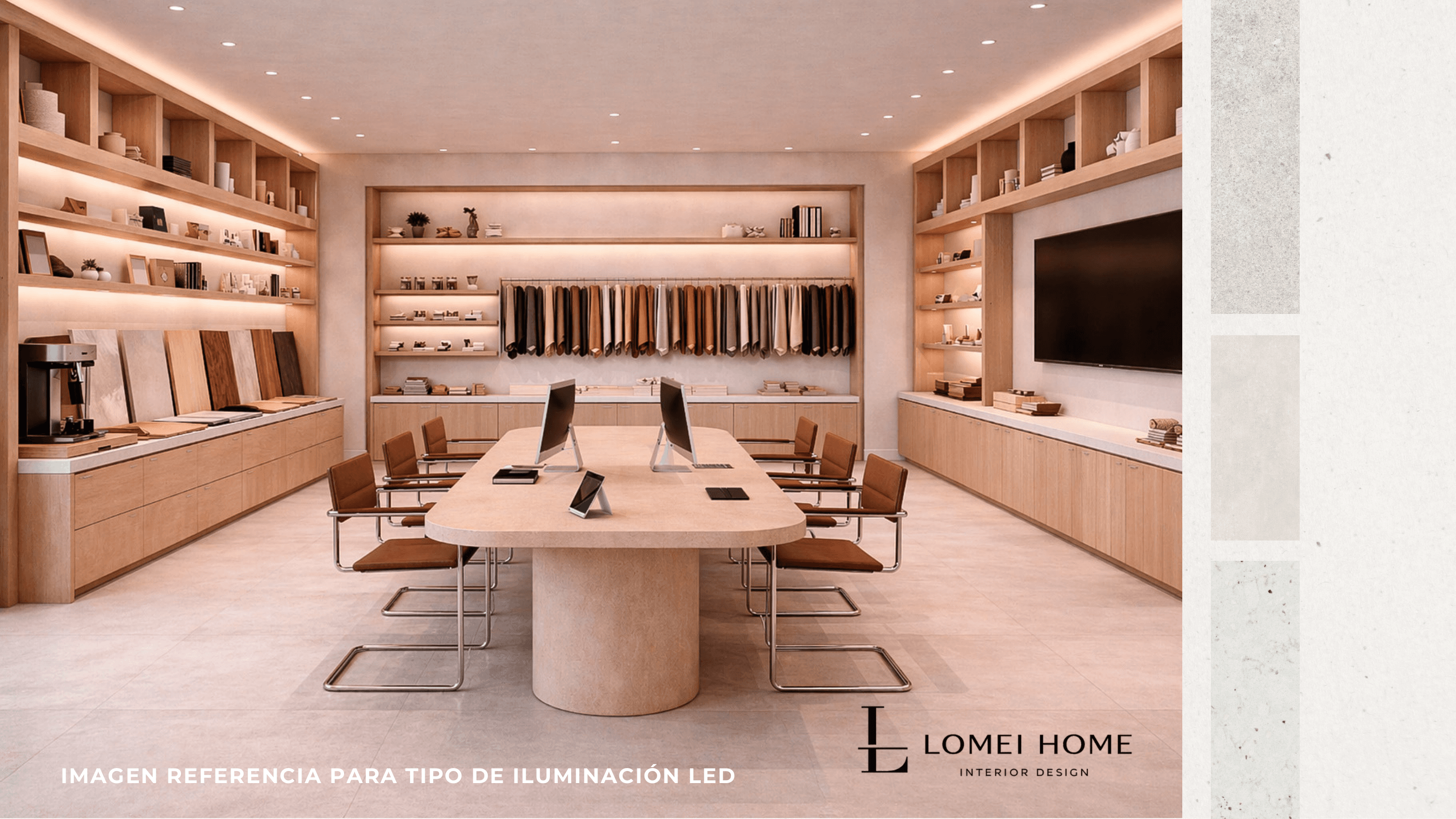 Iluminación LED del showroom