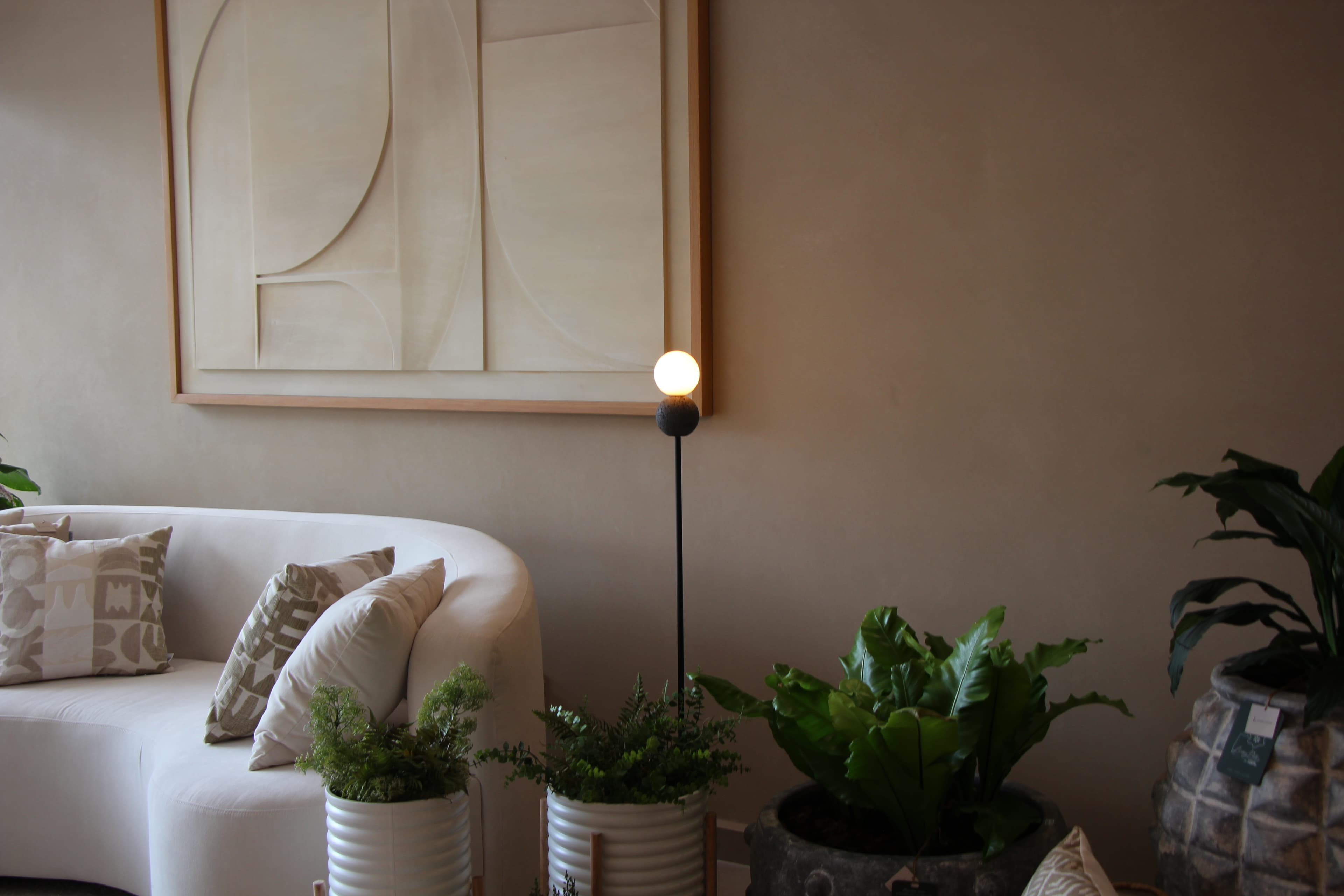 Sala del showroom — vista lateral